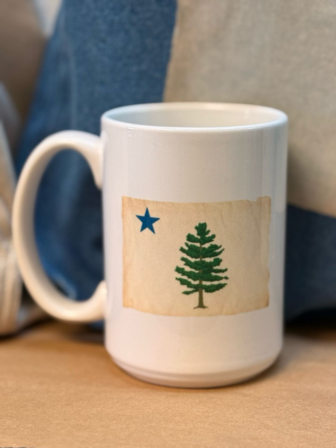 Maine Flag Pine Coffee Mug