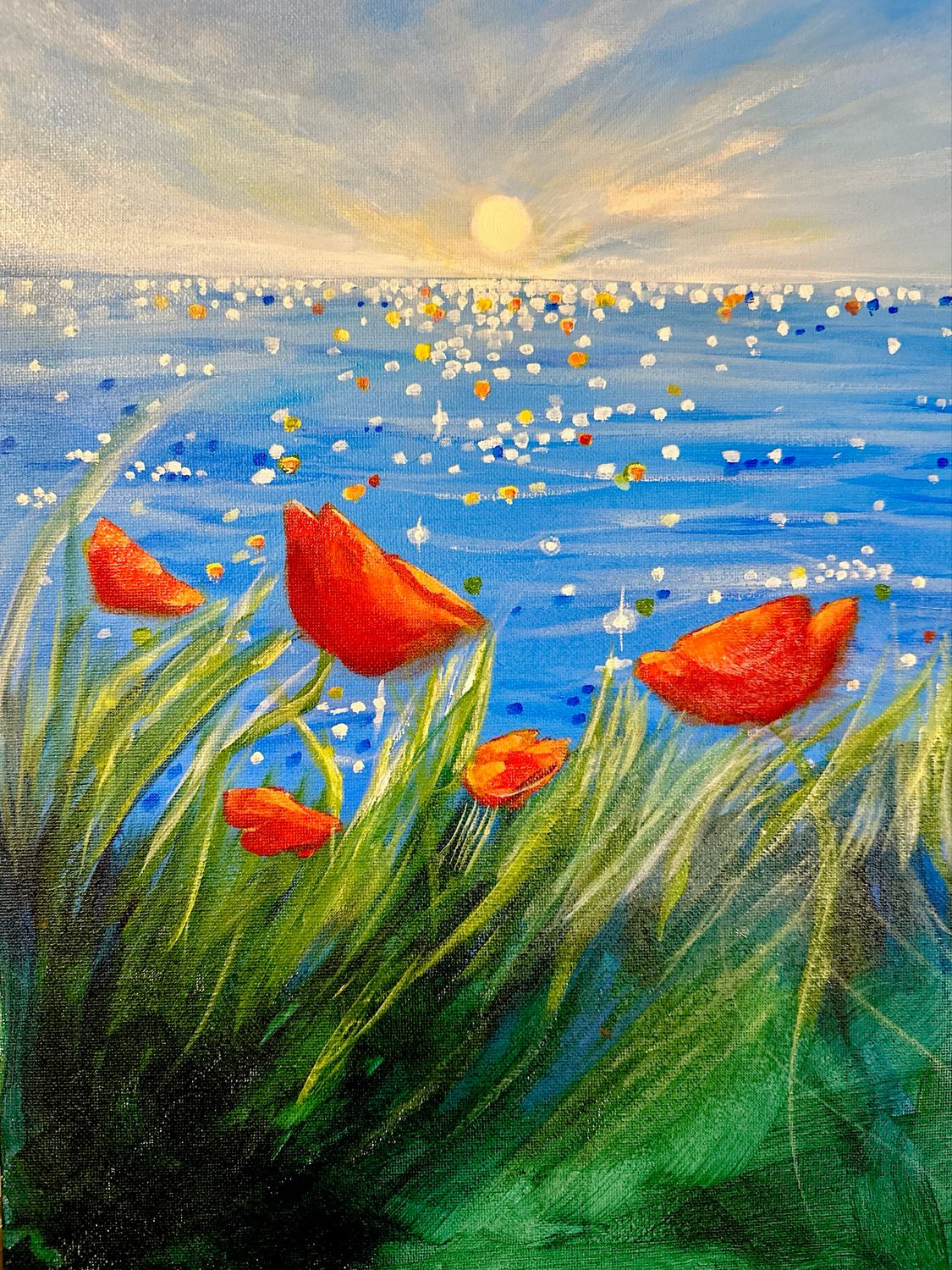 Dancing Poppies Paint and Sip