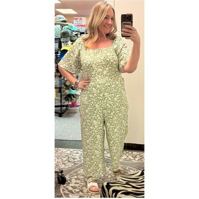 Plus Sage Garden Wide Leg Jumper Plus Sage Garden Wide Leg Jumper