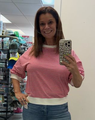 Ruby - Dockside Stripe Half Sleeve Pullover
