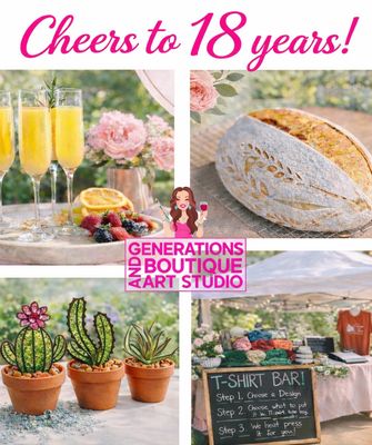 Cheers To 18 Years! Anniversary Event Workshops and More Cheers To 18 Years! Anniversary Event Workshops and More