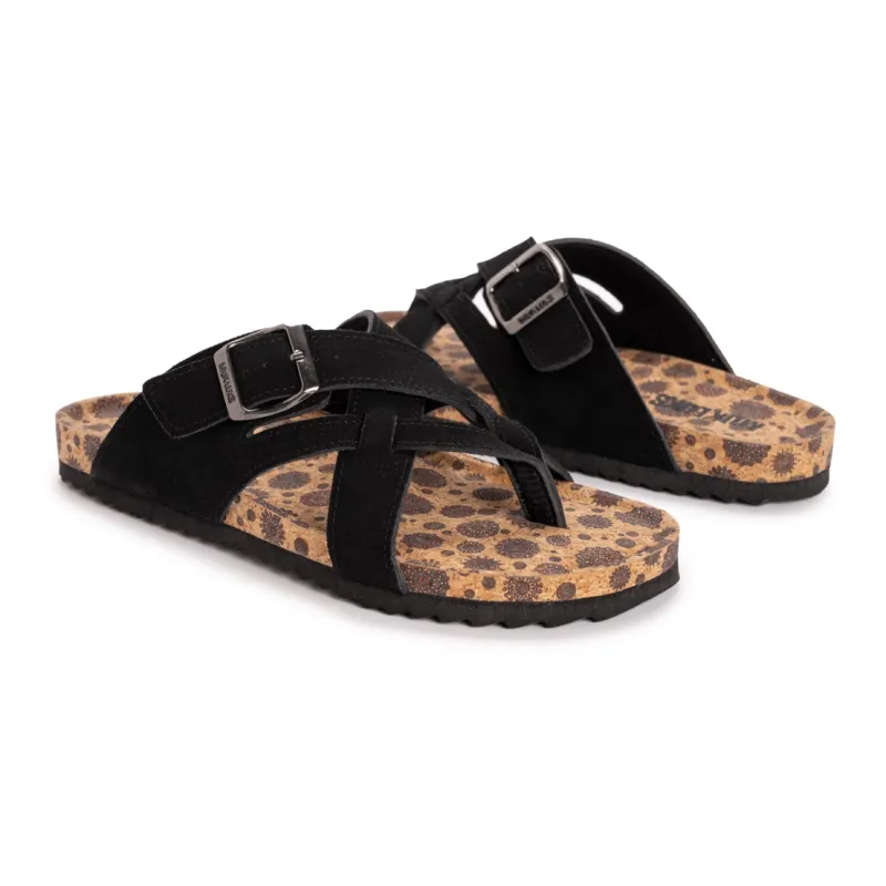 Black Muk Luks Women's Tanner Terra Turf Sandal Black Muk Luks Women's Tanner Terra Turf Sandal