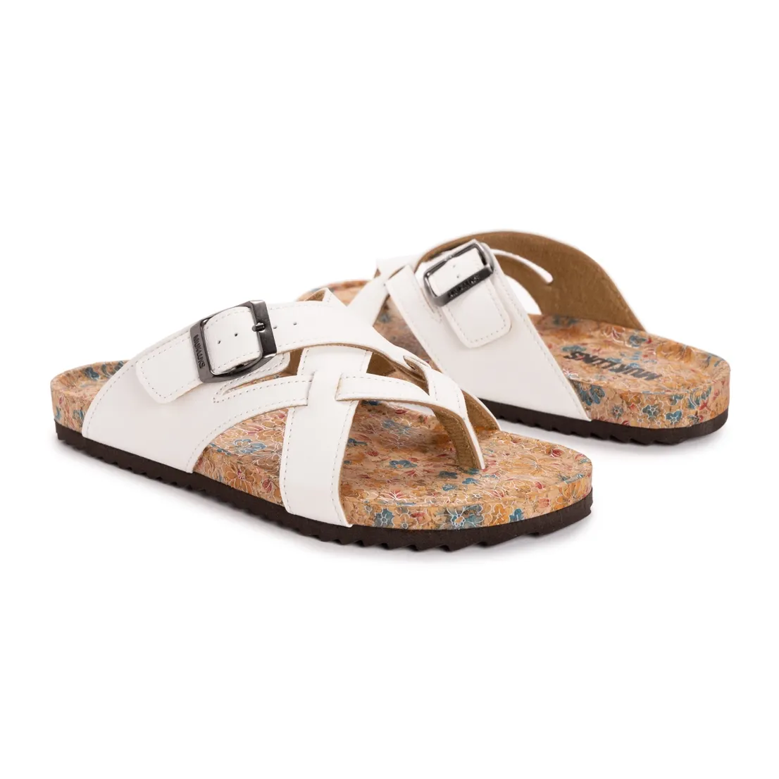 White Muk Luks Women's Tanner Terra Turf Sandal