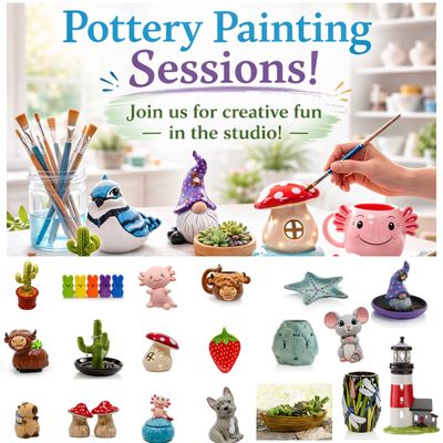 Mother's Day Weekend Paint Your Own Pottery Session May 9th