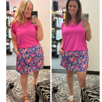PLUS Sweet Escape Skort - Royal Floral