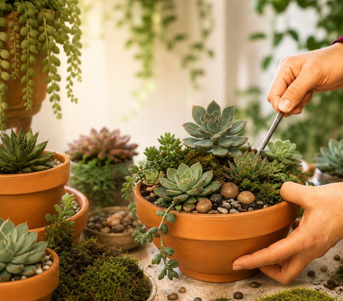 Master Class - Succulent Garden Bar with Mainely Succulents Master Class - Succulent Garden Bar with Mainely Succulents