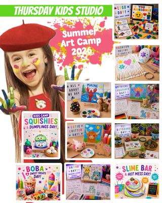 THURSDAY KIDS STUDIO - SUMMER CAMP 2026 THURSDAY KIDS STUDIO - SUMMER CAMP 2026