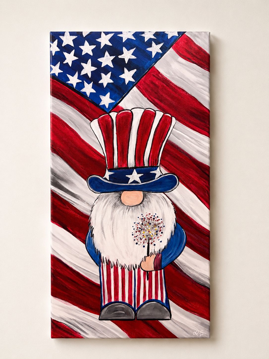 Uncle Sam Gnome Paint and Sip