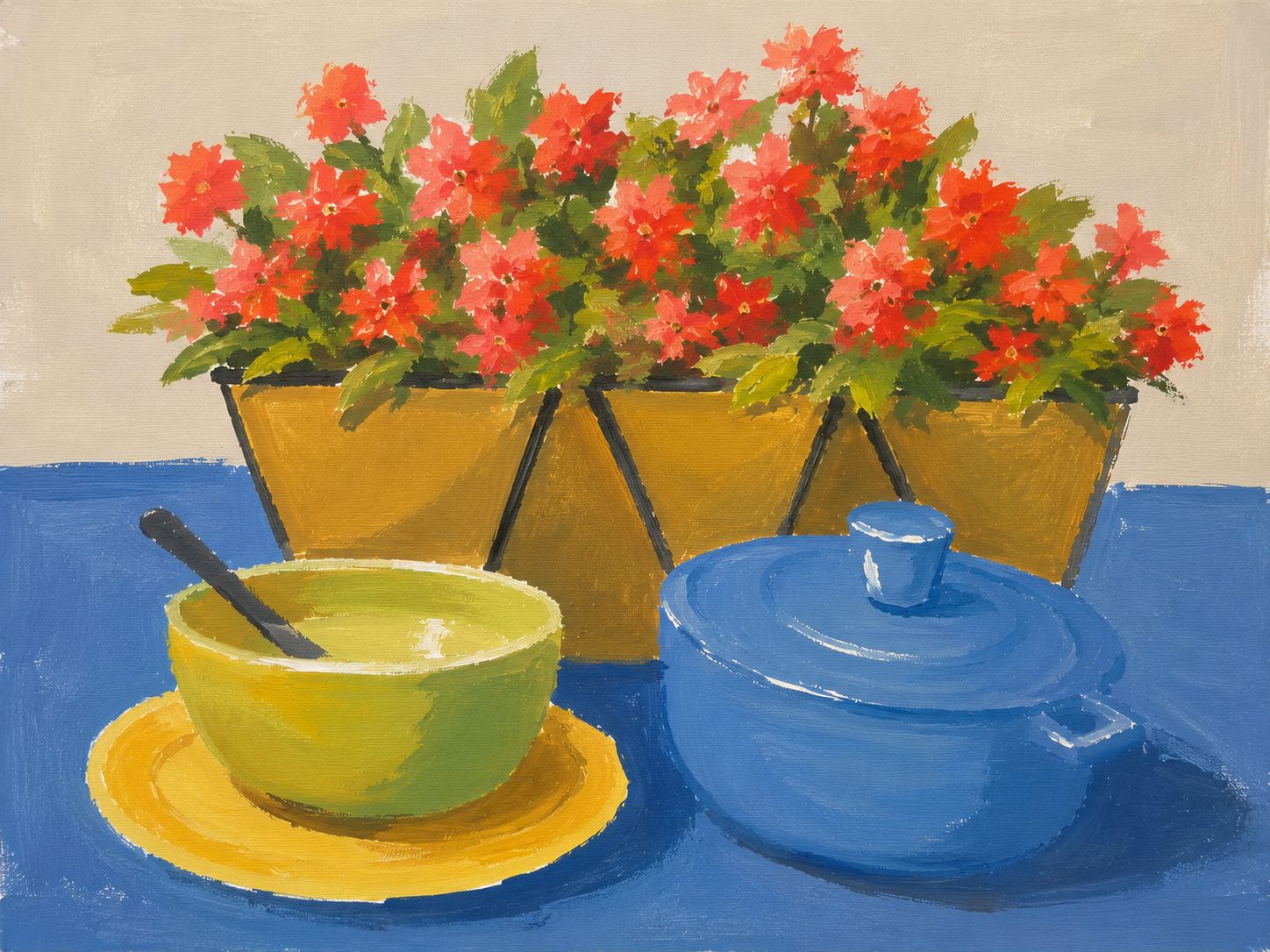 Petals and Pottery Paint and Sip