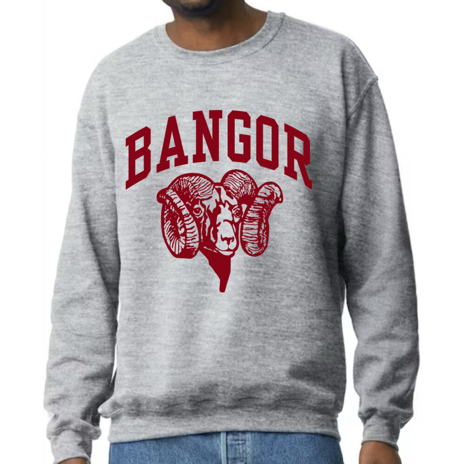 PREORDER Bangor Rams Crew Neck Sweatshirt PREORDER Bangor Rams Crew Neck Sweatshirt
