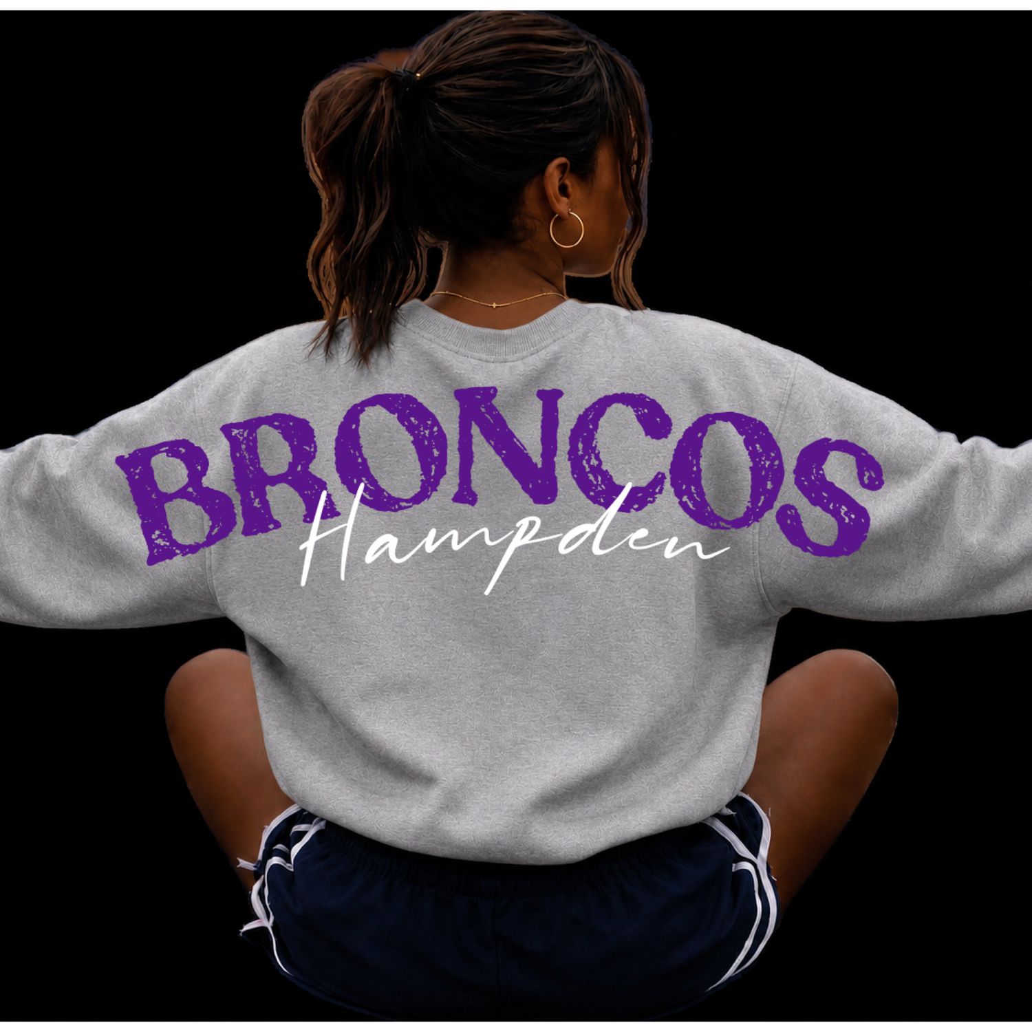 PREORDER Big Back Hampden Broncos Crew Neck Sweatshirt
