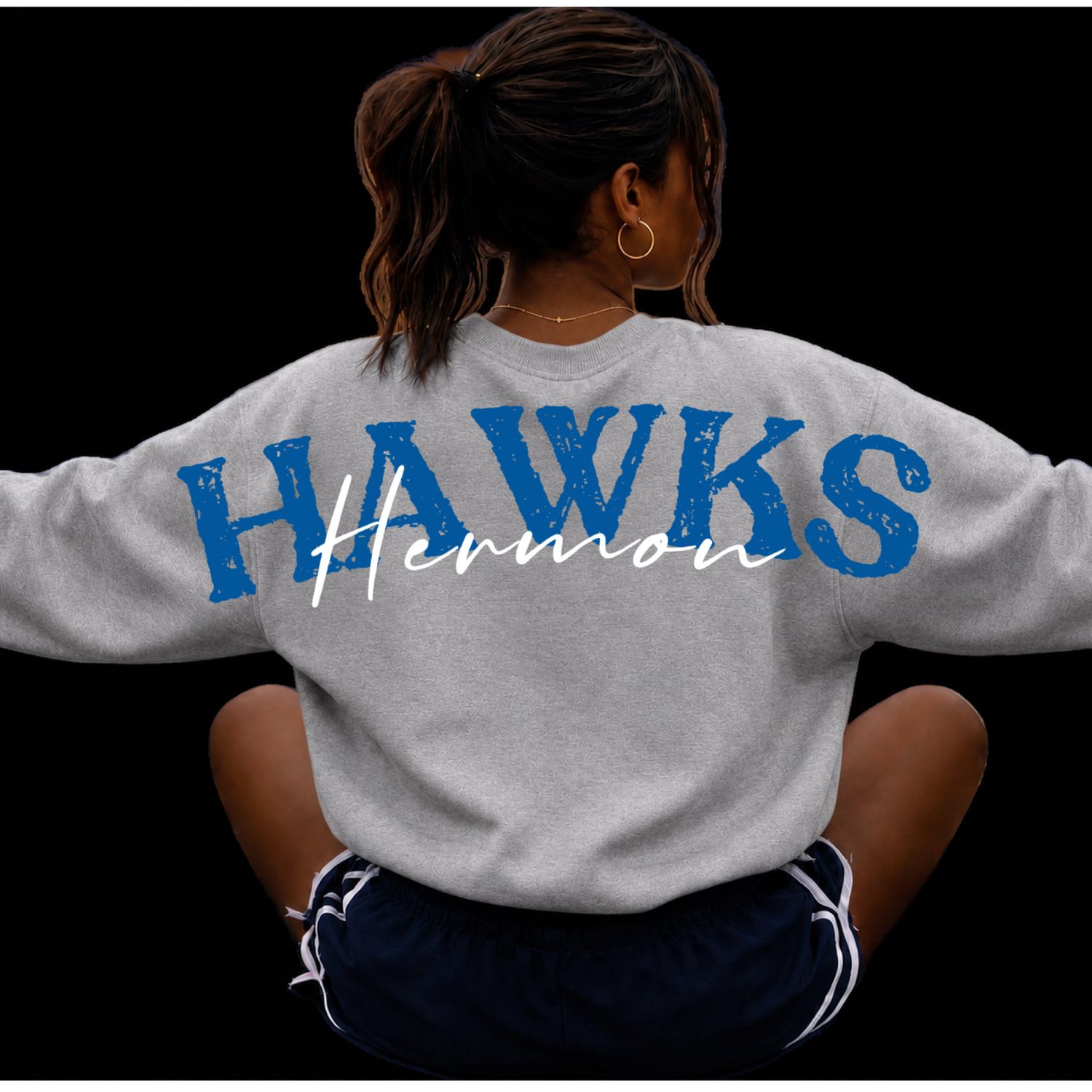 PREORDER Big Back Hermon Hawks Crew Neck Sweatshirt PREORDER Big Back Hermon Hawks Crew Neck Sweatshirt
