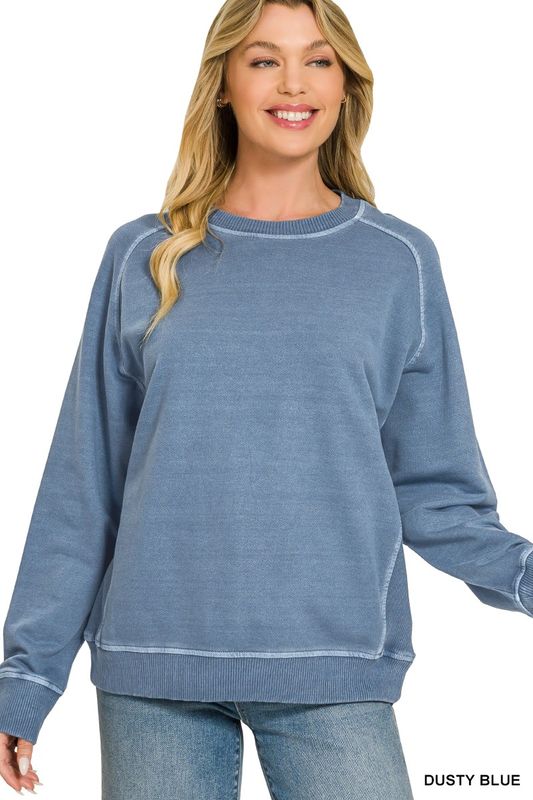 DUSTY BLUE French Terry Sweatshirt