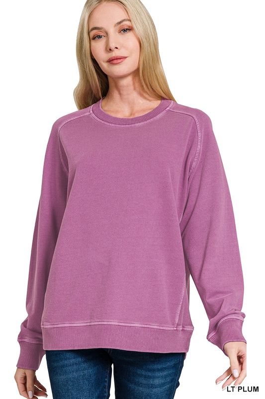 LIGHT PLUM French Terry Sweatshirt