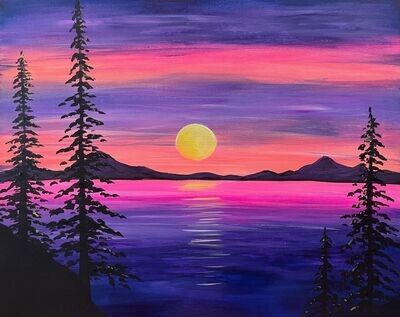 Purple Mountains Majesty Paint and Sip August 15th