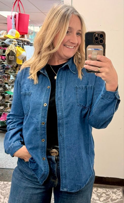 Denim Button Down Shirt Denim Button Down Shirt