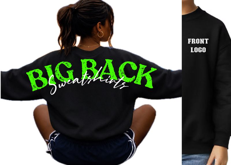 PREORDER Custom Big Back Crew Neck Sweatshirt PREORDER Custom Big Back Crew Neck Sweatshirt