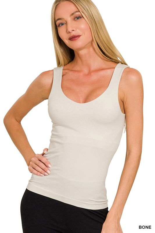 Bone Built In Bra Seamless Layering Tank Bone Built In Bra Seamless Layering Tank