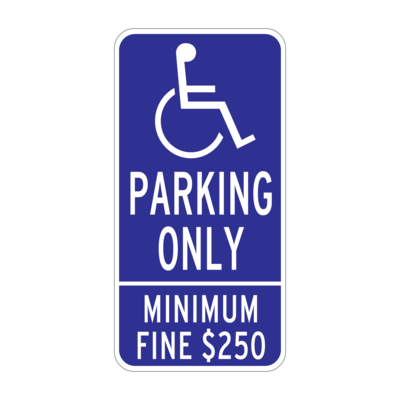 12&quot;x 24&quot; California R99C(CA) Accessible Parking Sign