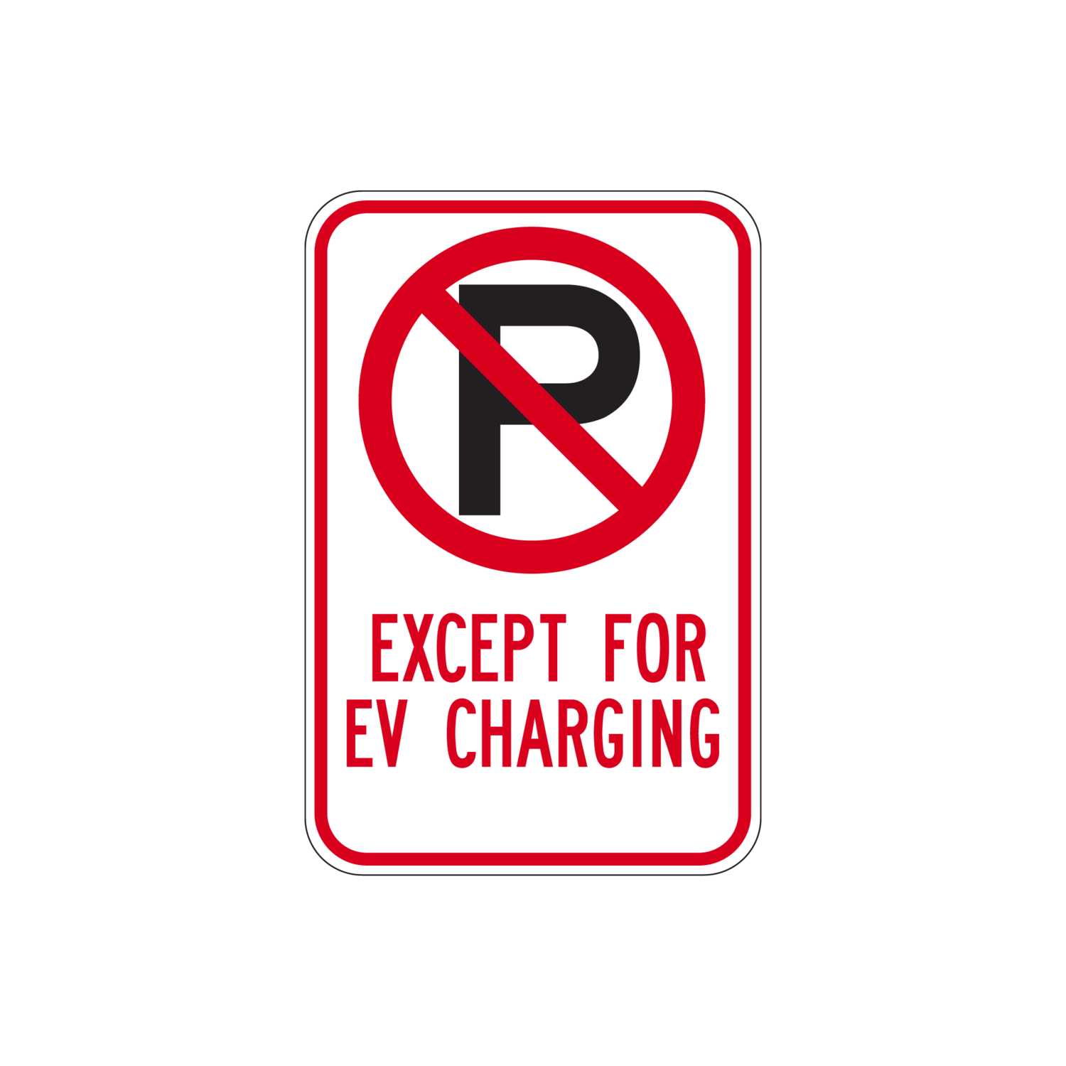 12&quot;x 18&quot; California R113 EV Charging Stall Sign
