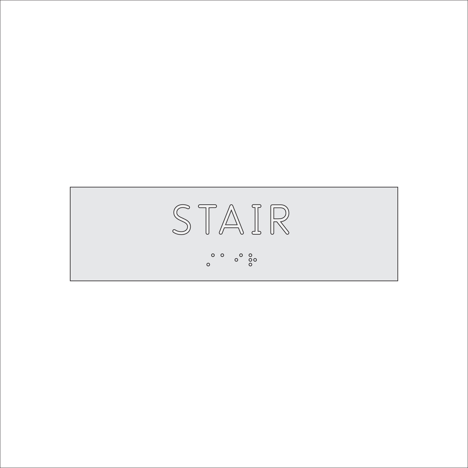 STAIR Sign with Braille (7&quot; x 2&quot;)