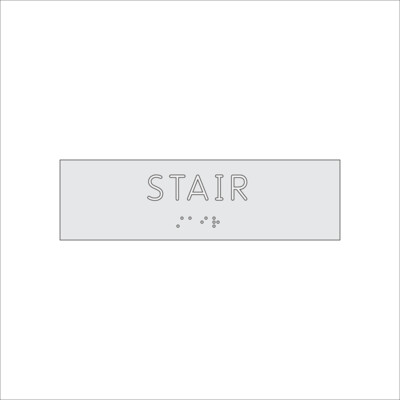 STAIR Sign with Braille (7&quot; x 2&quot;)