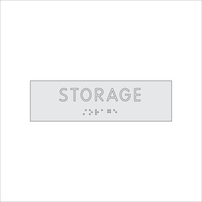 STORAGE Sign with Braille (7&quot; x 2&quot;)