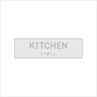 KITCHEN Sign with Braille (7&quot; x 2&quot;)