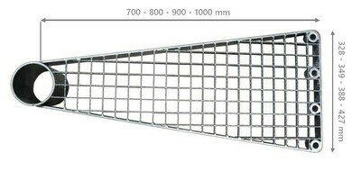 Marche caillebotis Hélicoïdale M.30x30 Crantés double R13 galvanisé