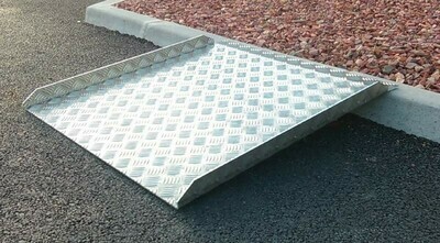 Rampe ailettes PMR - Alu damier 300kg