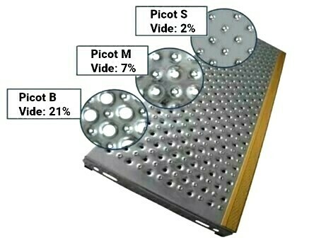 Marche tôle ERP 330 perforés Nez contrasté antidérapante galvanisé