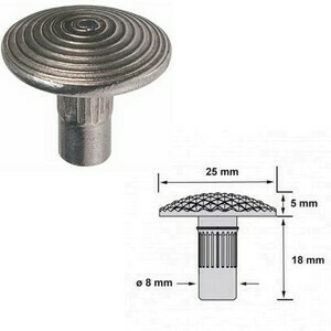 Clous podotactiles Ø25 ERP-PMR Inox 304