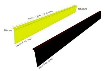 Cornière contremarche ERP aluminium laqué