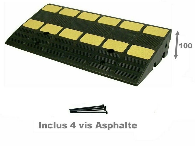 Rampe modulable pour trottoir, Dimension / Hauteur: L. 600 x l. 300 x H. 100 mm