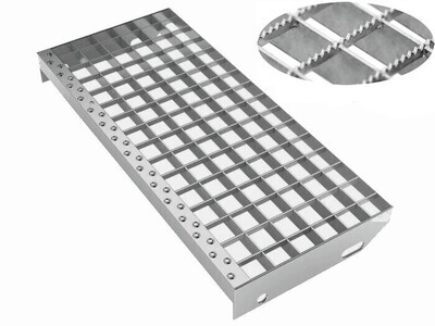 Marche caillebotis Pressé cranté maille 30x19