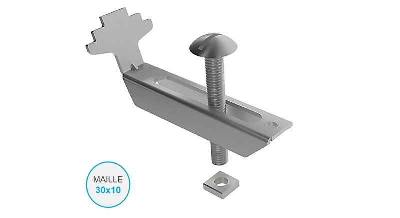 Attache caillebotis 20S–31 mini maille 20x10