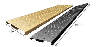 Dalle podotactile ERP PMR Aluminium Anodisé