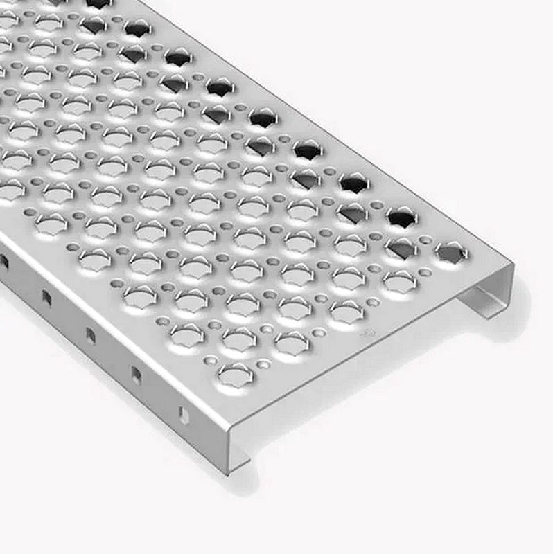 Tôle acier perforés Ø21 antidérapante R12