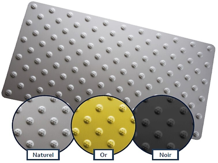 Dalle podotactile ERP Aluminium