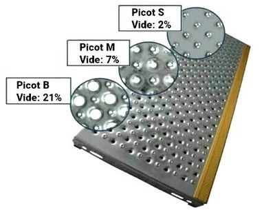 Marche tôle ERP 330 perforés Nez contrasté antidérapante galvanisé