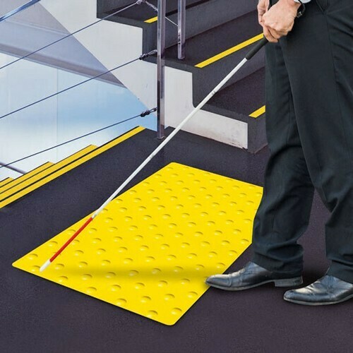 Dalle podotactile PMR Caoutchouc