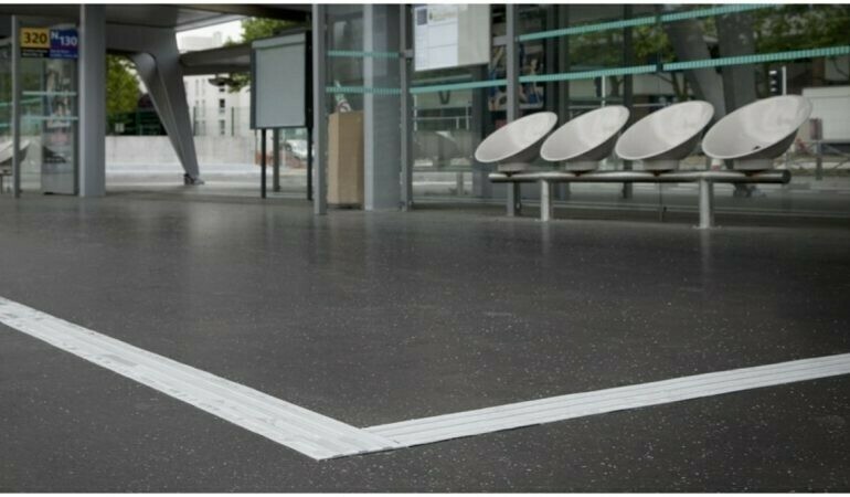 Bande de guidage PMR Caoutchouc