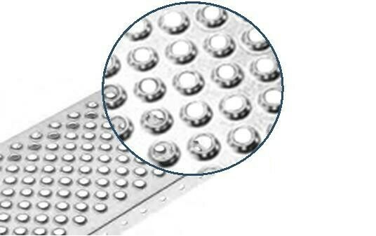 Tôle acier antidérapante perforer pmr