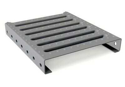 Grille tôle fente caniveau acier galvanisé