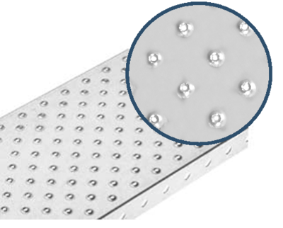 Tôle PMR micro perforations antidérapante