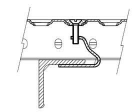 Fixation tôle grille perforées acier