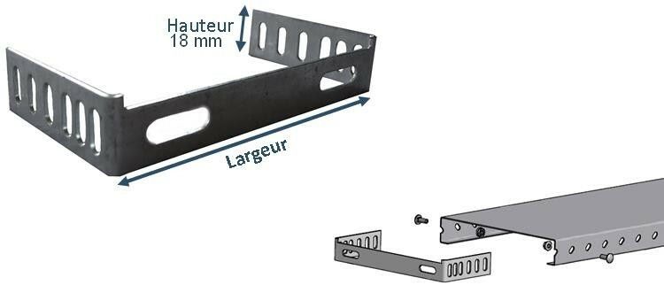 Attache double relier profil tole acier