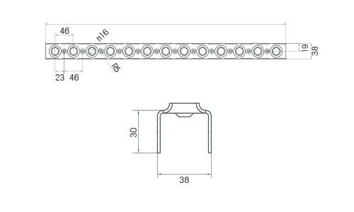 Echelons perforés Aluminium à souder