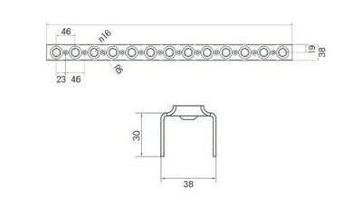 Echelons perforés Aluminium à souder
