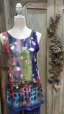 Sleeveless Top 75cm Length